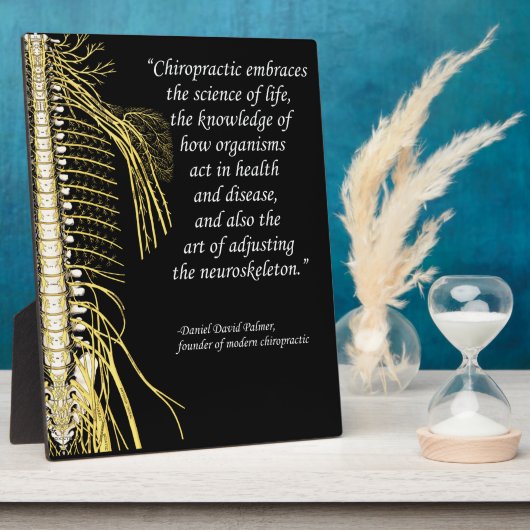Chiropractic Adjustment Quote Easel Fotoplatte (Seite)