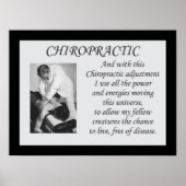 Chiropractic Adjustment Quote Poster (Vorne)