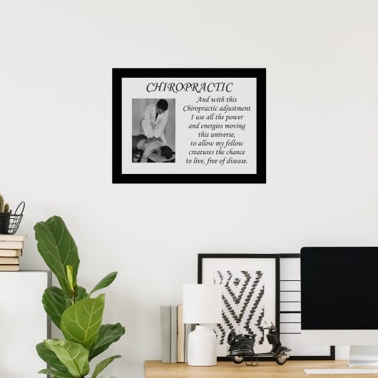 Chiropractic Adjustment Quote Poster (Heimbüro)