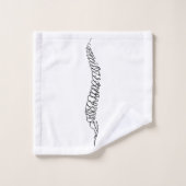 Chiropractic Anatomy Orthopedic doctor Badhandtuch Set (Waschlappen)