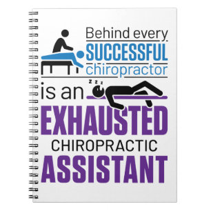 Chiropractic Assistant Chiropraktor Funny Sprichwo Notizblock