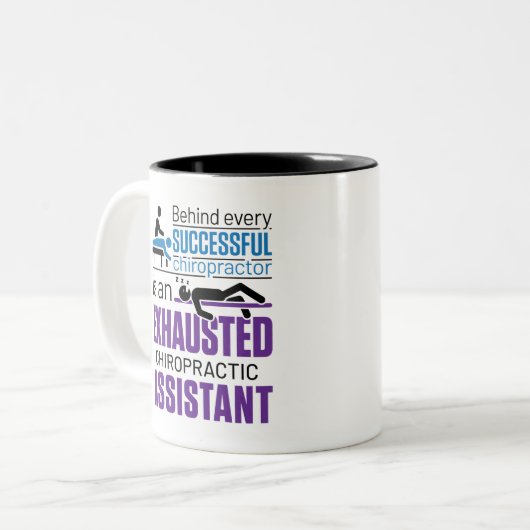 Chiropractic Assistant Chiropraktor Funny Sprichwo Zweifarbige Tasse (Vorderseite Links)