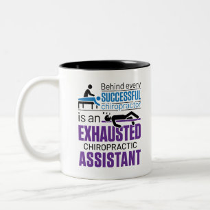 Chiropractic Assistant Chiropraktor Funny Sprichwo Zweifarbige Tasse