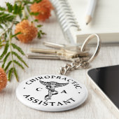 Chiropractic Assistant Logo Schlüsselanhänger (Seite)
