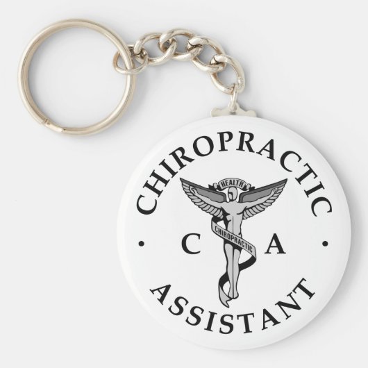 Chiropractic Assistant Logo Schlüsselanhänger (Vorne)