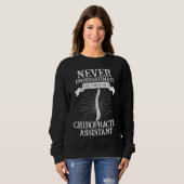 Chiropractic Assistant Spine Treatment Power Sweatshirt (Vorne ganz)