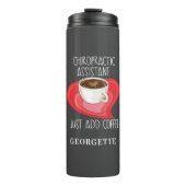 Chiropractic Assistentin einfach Kaffee personalis Thermosbecher (Vorderseite)