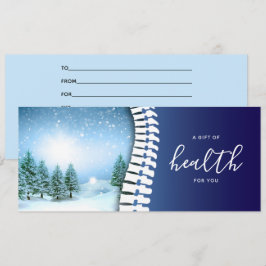 Chiropractic Blue Spine Holiday Geschenkgutschein