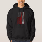 Chiropractic Bone Back Spine American Flag Chiropr Hoodie (Vorderseite)
