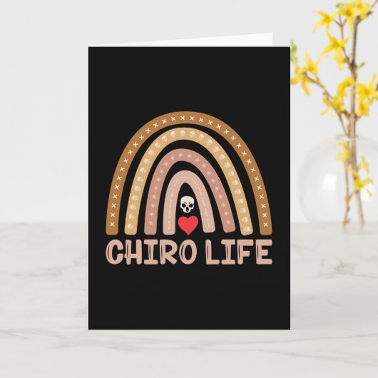 Chiropractic Chiro Life Spine Chiropractor Karte (Gelbe Blume)