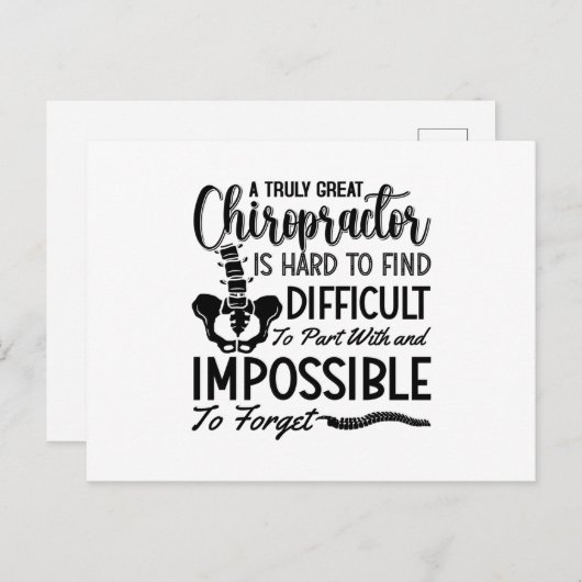 Chiropractic Chiro Spine Truly Great Chiropractor Postkarte (Vorne/Hinten)