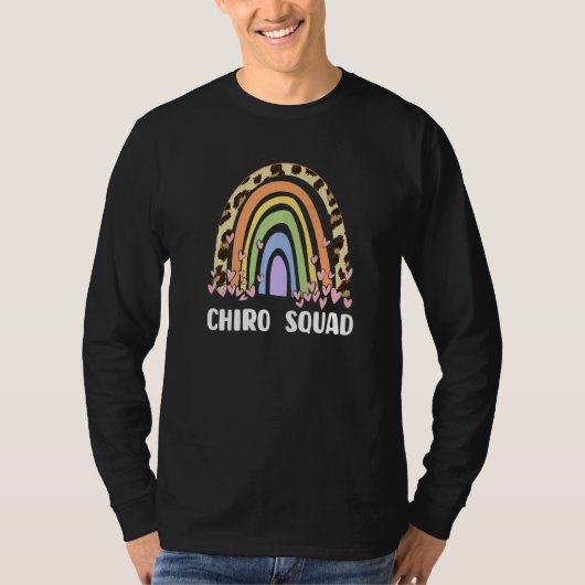 Chiropractic - Chiro Squad Leopard Rainbow Premium T-Shirt (Vorderseite)