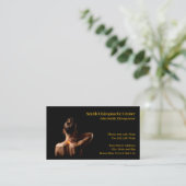 Chiropractic Chiropractic Clinic Business Card Visitenkarte (Stehend Vorderseite)