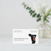 Chiropractic Chiropractic Clinic Business Card Visitenkarte (Stehend Vorderseite)