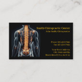 Chiropractic Chiropractic Clinic Business Card Visitenkarte (Vorderseite)