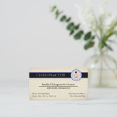 Chiropractic Chiropractor Clinic Business Card Visitenkarte (Stehend Vorderseite)