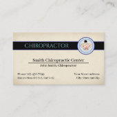 Chiropractic Chiropractor Clinic Business Card Visitenkarte (Vorderseite)