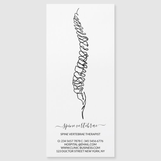 Chiropractic Chiropractor Clinic Health doctor Magnetkarte (Vorderseite)