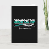 Chiropractic Chiropractor In Progress Chiro Spine Karte (Vorderseite)