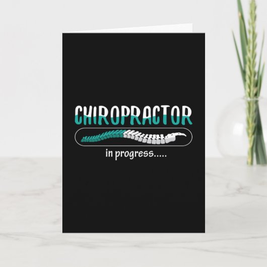 Chiropractic Chiropractor In Progress Chiro Spine Karte (Vorderseite)