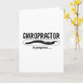 Chiropractic Chiropraktiker in Progress Spine Chir Karte (Gelbe Blume)