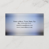 Chiropractic Chiropraktikum Human Body Blue Card Visitenkarte (Rückseite)