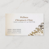 Chiropractic Clinic Business Card Visitenkarte (Rückseite)