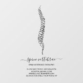 Chiropractic Doctor-Marke Fensteraufkleber (Blatt)