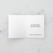 Chiropractic Eye Chart Message Note Cards Karte (Innenseite)