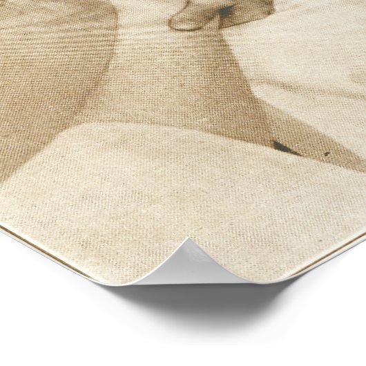 Chiropractic Foot Adjustment Vintag Print Poster (Ecke)