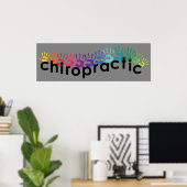 Chiropractic Hand Prints Poster 36x12 (Heimbüro)
