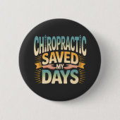 Chiropractic Healing and Back Pain Relief Button (Vorderseite)