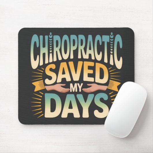 Chiropractic Healing and Back Pain Relief Mousepad (Mit Mouse)