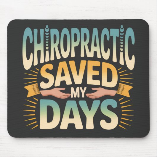 Chiropractic Healing and Back Pain Relief Mousepad (Vorne)