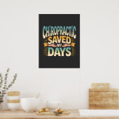 Chiropractic Healing and Back Pain Relief Poster (Küche)