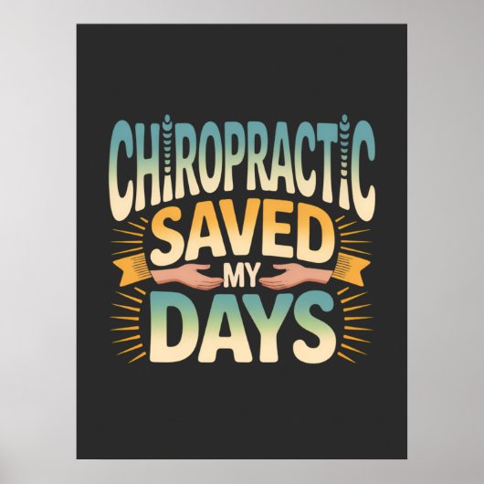Chiropractic Healing and Back Pain Relief Poster (Vorne)