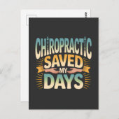 Chiropractic Healing and Back Pain Relief Postkarte (Vorne/Hinten)