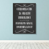 Chiropractic is Health Insurance 18x24 Leinwand Ar (Insitu (Holzboden))