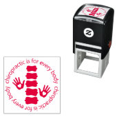 Chiropractic ist für alle Körperhandschuhe und das Permastempel (Beispiel)