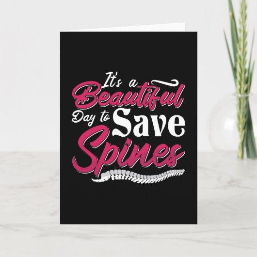 Chiropractic It's A Beautiful Day Chiropractor Karte (Vorderseite)