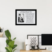 Chiropractic korrigiert Subluxation Quote Poster (Heimbüro)