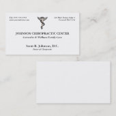 Chiropractic Logo Business Cards Visitenkarte (Vorne/Hinten)