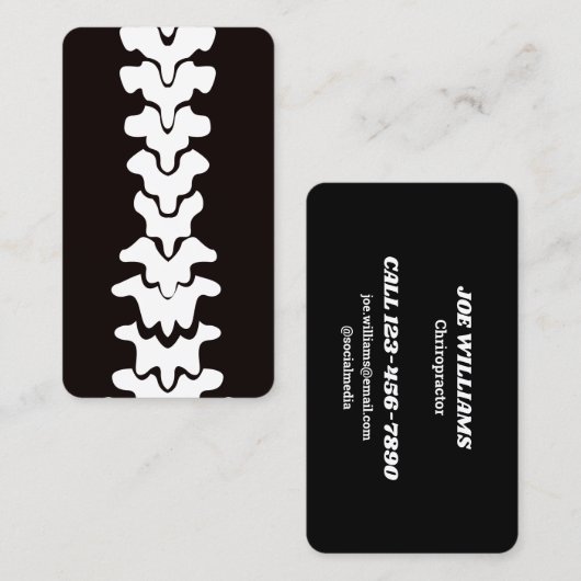 Chiropractic Manual Therapeutic Visitenkarte (Vorne/Hinten)