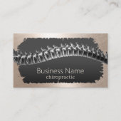 Chiropractic Moderne Gold Grunge Rahmen Chiroprakt Visitenkarte (Vorderseite)