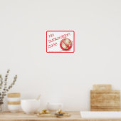 Chiropractic No Subluxation Zone Wall Sign Poster (Küche)