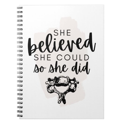 Chiropractic Notebook, Chiropractic Student, Chiro Notizblock (Vorderseite)