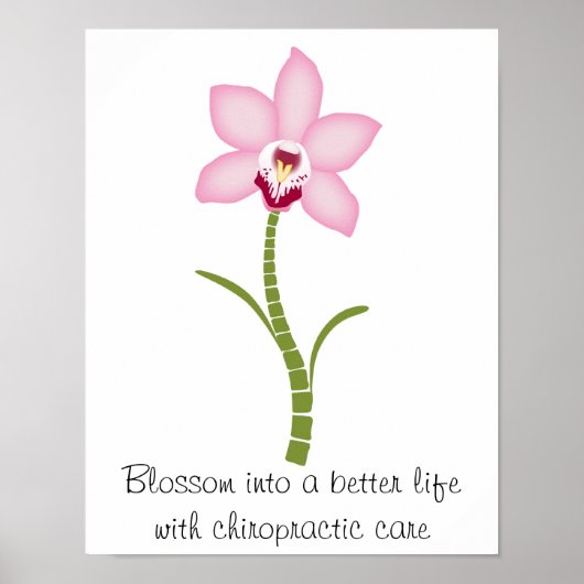 Chiropractic Orchid Poster (Vorne)