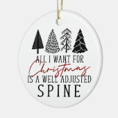 Chiropractic Ornament, Chiropractic Christmas Keramik Ornament (Links)