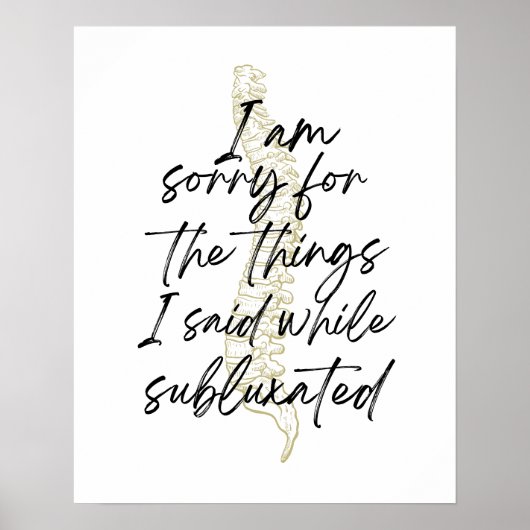 Chiropractic poster, chiropractor gift, chiro  poster (Vorne)