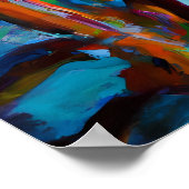 Chiropractic Print: Abstrakte Öldruckspalte Poster (Ecke)